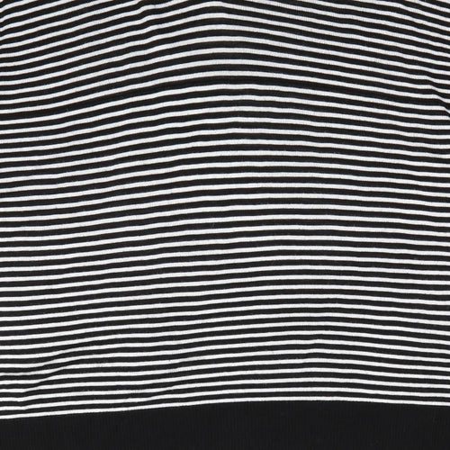 Limited Eddition Womens Black V-Neck Striped  Pullover Jumper Size 16   - V Neck Front & Back