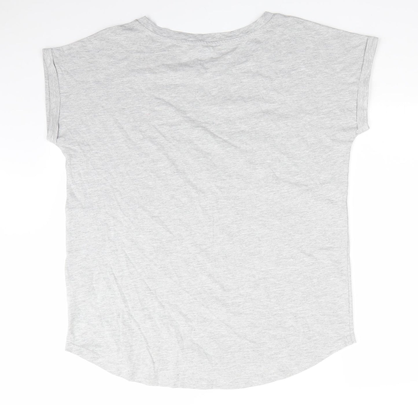 Florence and Fred Womens Grey  Cotton Basic T-Shirt Size 18 Round Neck - Grey Marl