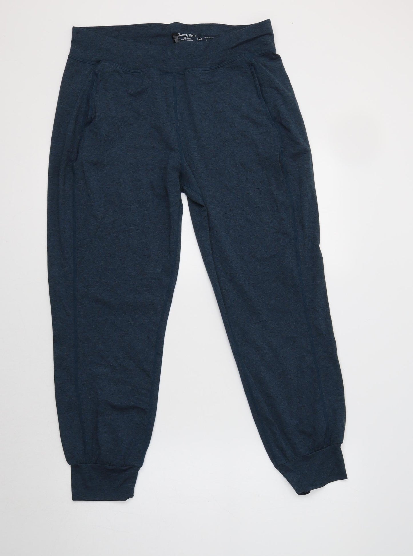 Sweaty Betty Womens Blue  Polyester Jogger Trousers Size M L28 in Regular