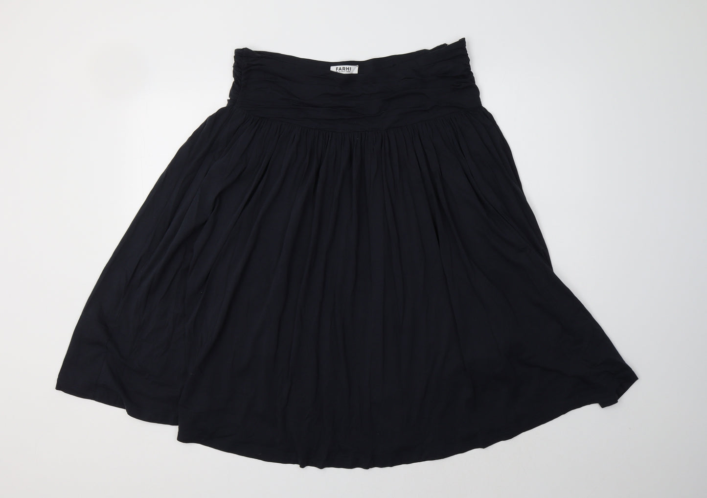 NICOLE FARHI Womens Blue   Flare Skirt Size L