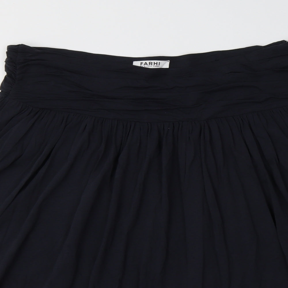 NICOLE FARHI Womens Blue   Flare Skirt Size L