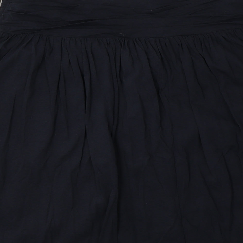 NICOLE FARHI Womens Blue   Flare Skirt Size L