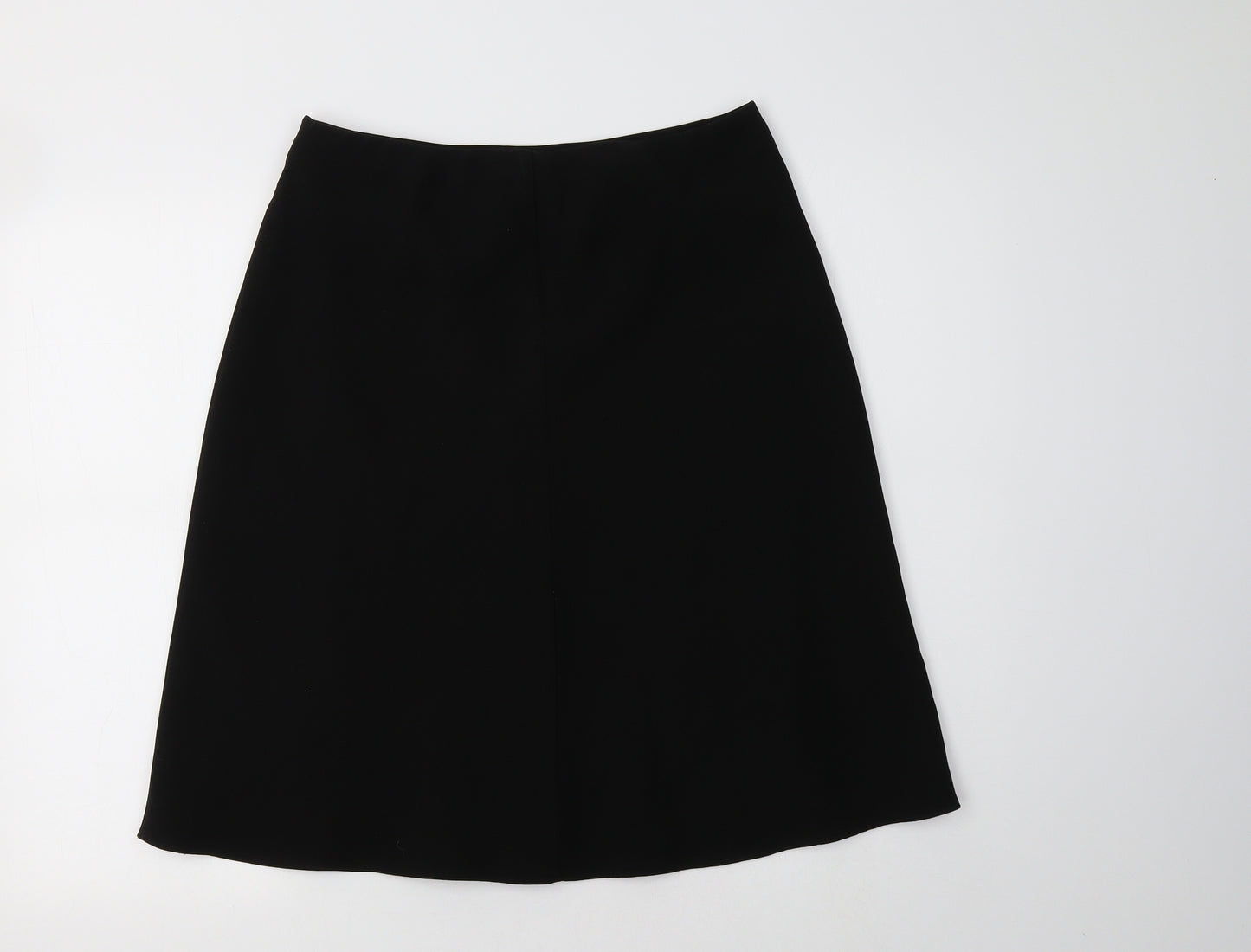 M&S Womens Black  Polyester A-Line Skirt Size 10