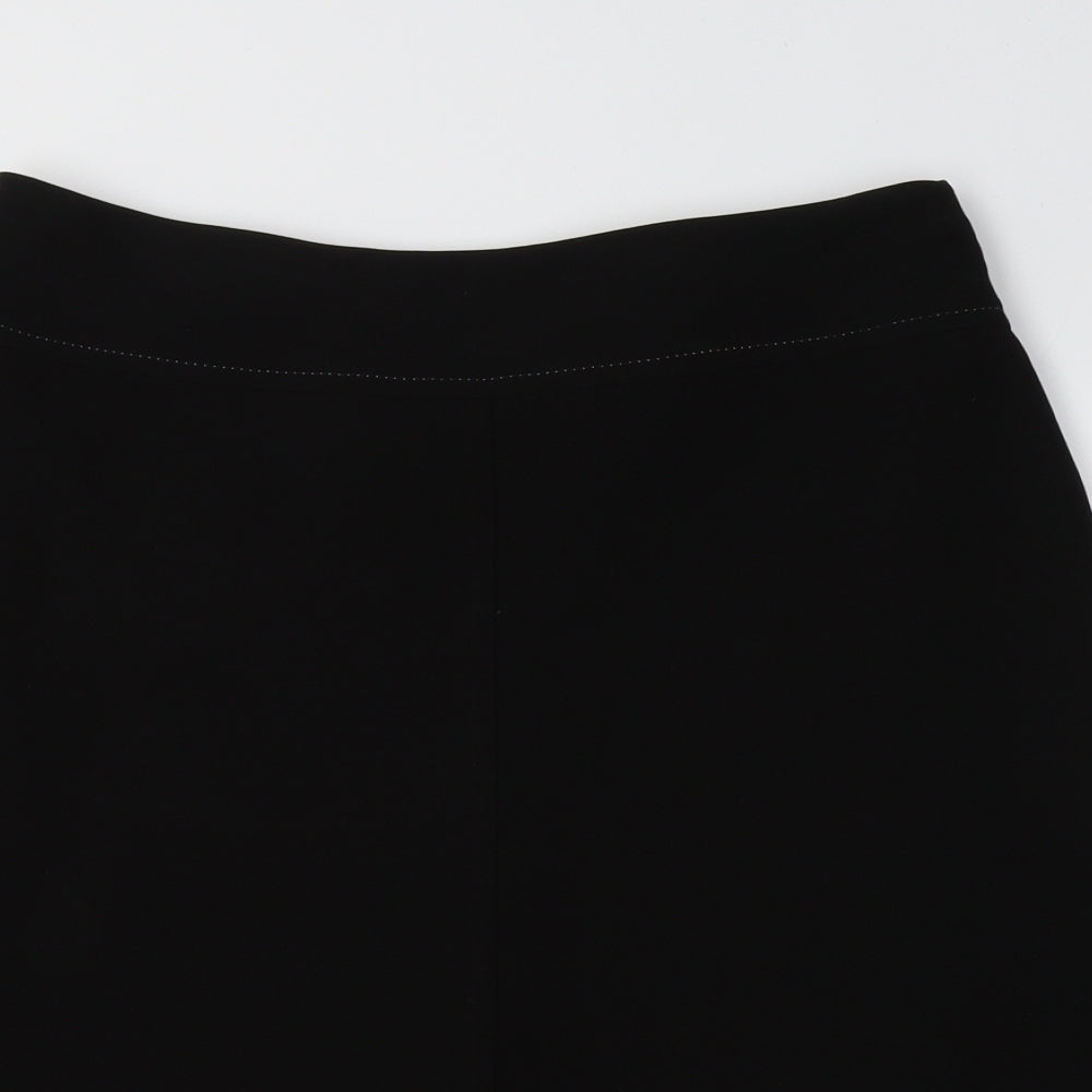 M&S Womens Black  Polyester A-Line Skirt Size 10