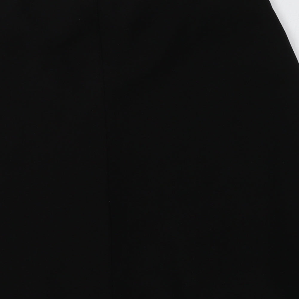 M&S Womens Black  Polyester A-Line Skirt Size 10