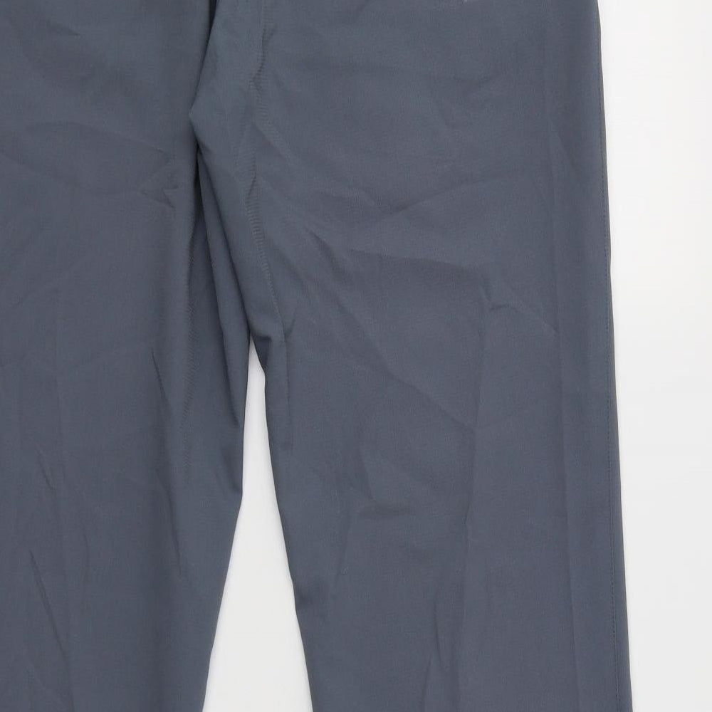 adidas Mens Grey  Polyester Jogger Trousers Size 32 L32 in Regular
