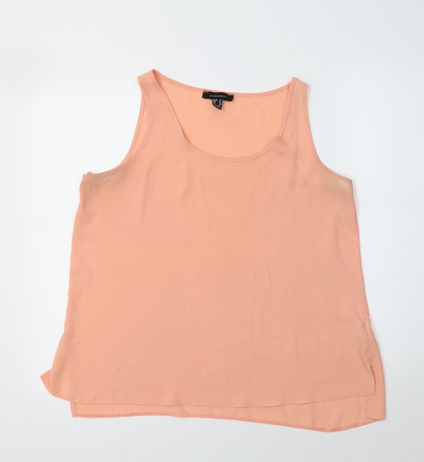 Primark Womens Pink  Polyester Basic Tank Size 14 Scoop Neck