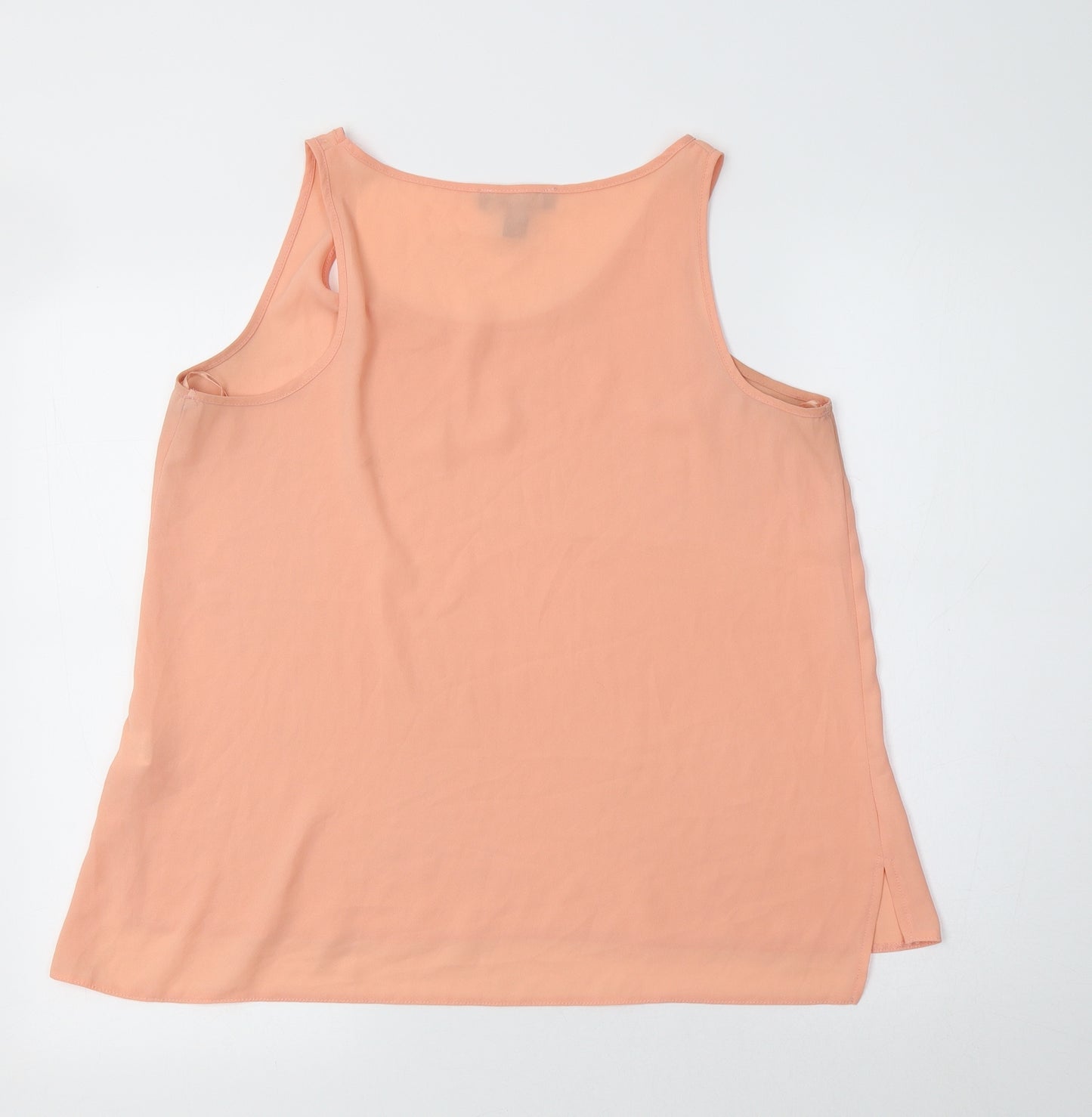 Primark Womens Pink  Polyester Basic Tank Size 14 Scoop Neck