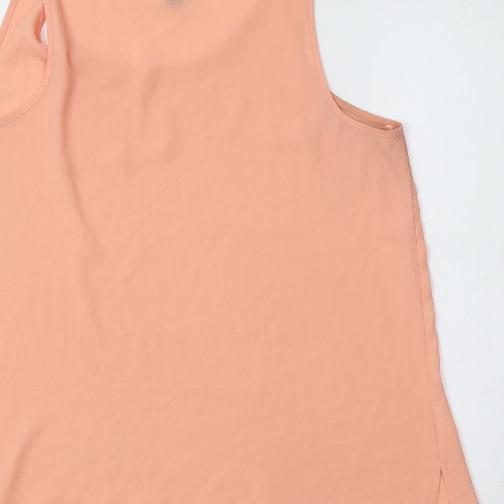 Primark Womens Pink  Polyester Basic Tank Size 14 Scoop Neck
