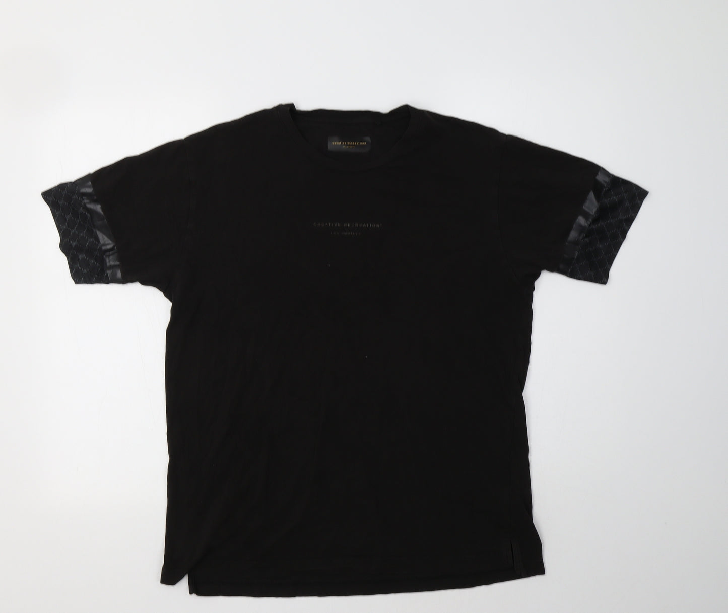 Creative Recreation Mens Black    T-Shirt Size L Crew Neck