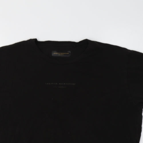 Creative Recreation Mens Black    T-Shirt Size L Crew Neck