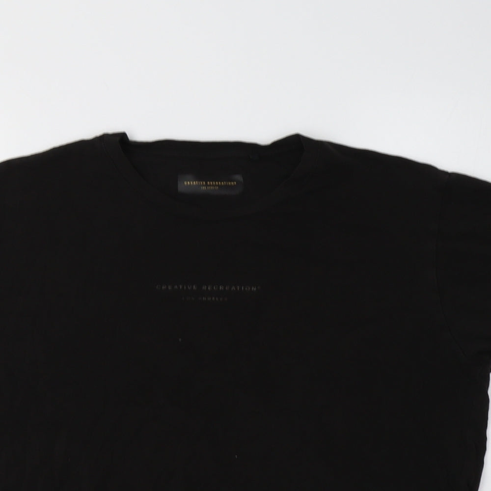 Creative Recreation Mens Black    T-Shirt Size L Crew Neck