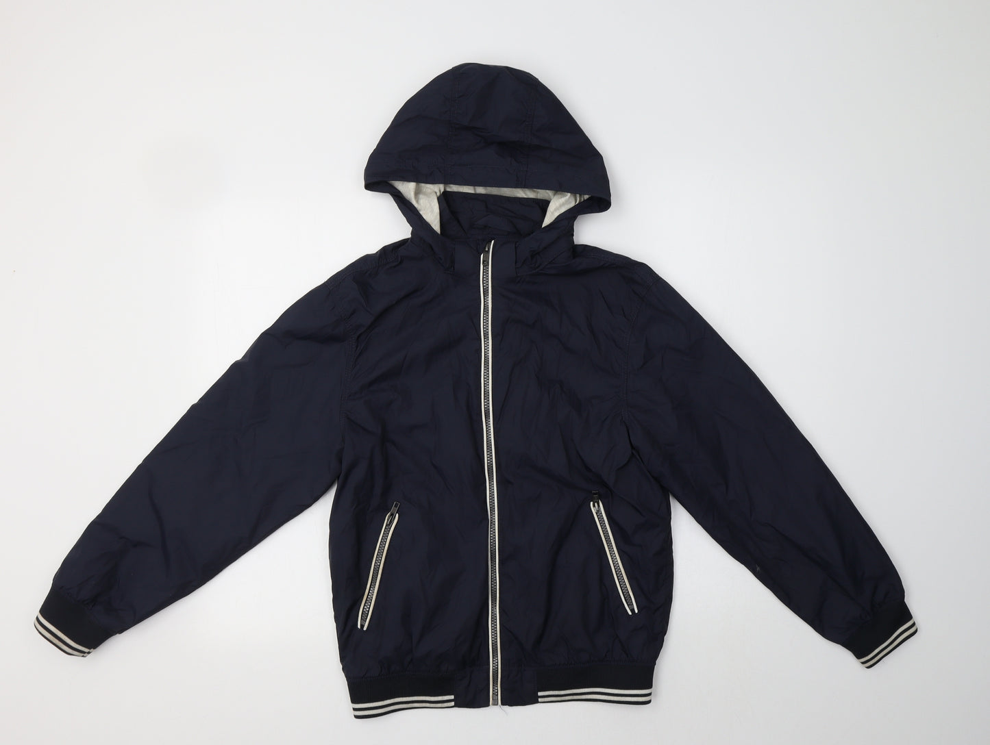 H&M Girls Blue   Windbreaker Jacket Size 12-13 Years