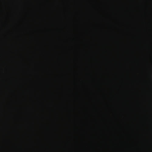 H&M Mens Black  Cotton  Polo Size L Crew Neck