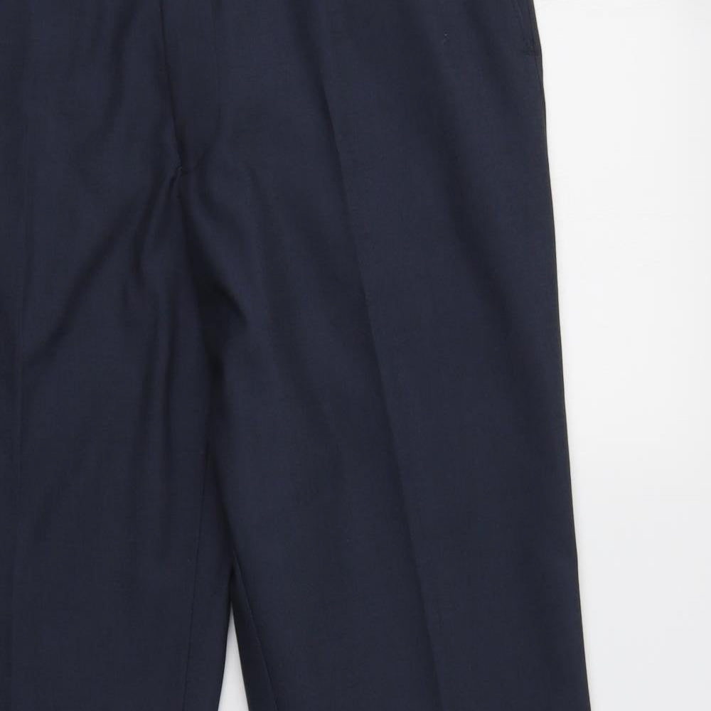 NEXT Mens Blue  Polyester Dress Pants Trousers Size 36 L30 in Regular