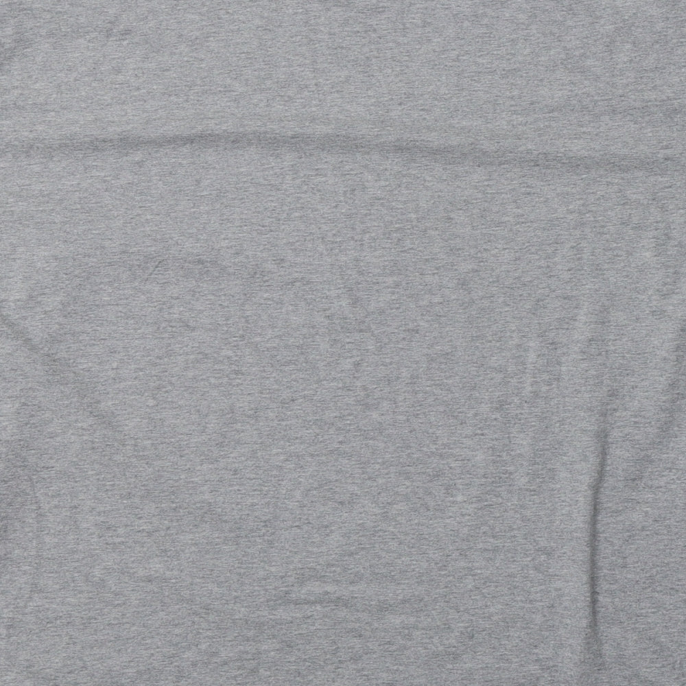M&S Mens Grey  Cotton  T-Shirt Size XL Crew Neck