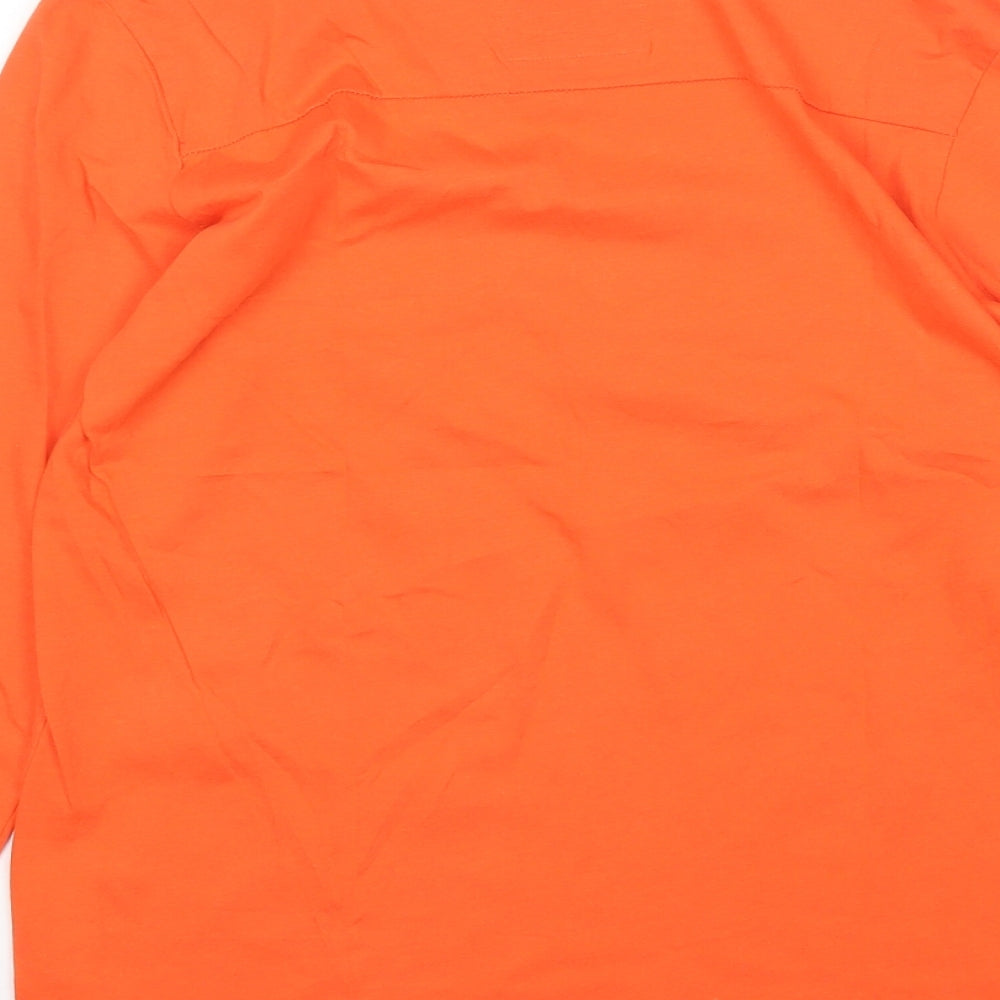 CKS Boys Orange  Cotton Basic T-Shirt Size 16 Years Round Neck
