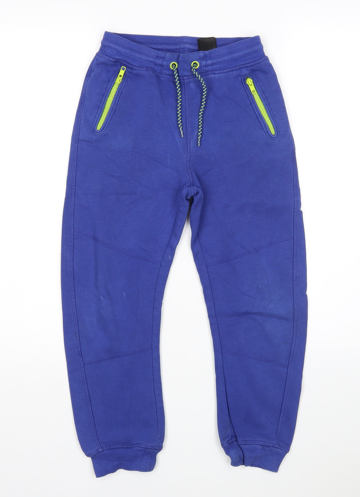 H&M Boys Blue  Cotton Sweatpants Trousers Size 8 Years  Regular