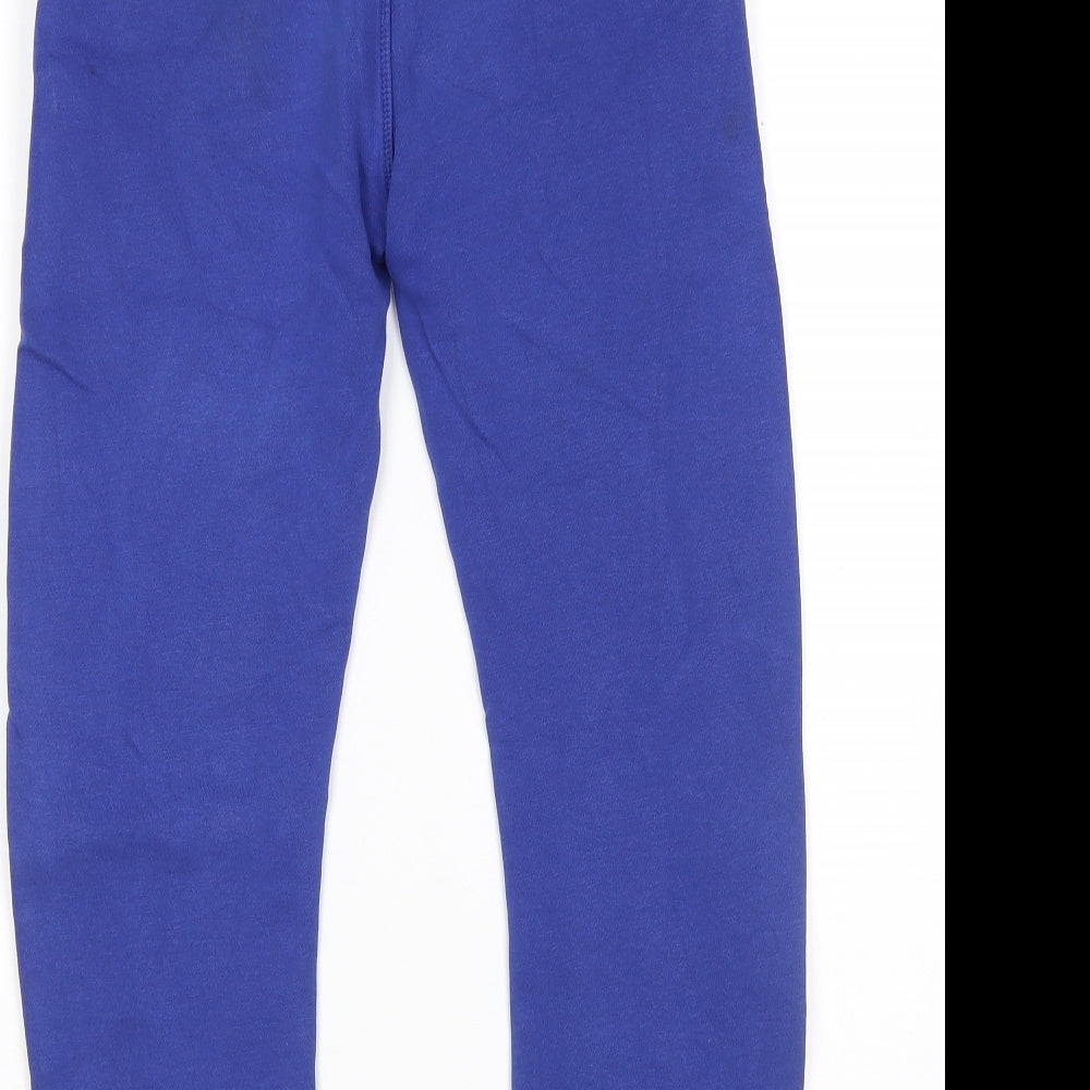 H&M Boys Blue  Cotton Sweatpants Trousers Size 8 Years  Regular