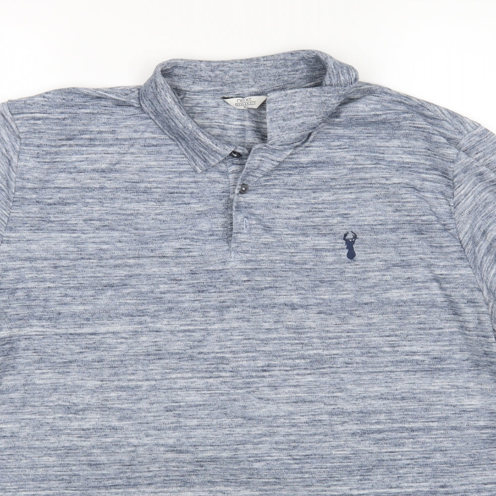 NEXT Mens Blue  Cotton  Polo Size XL Collared