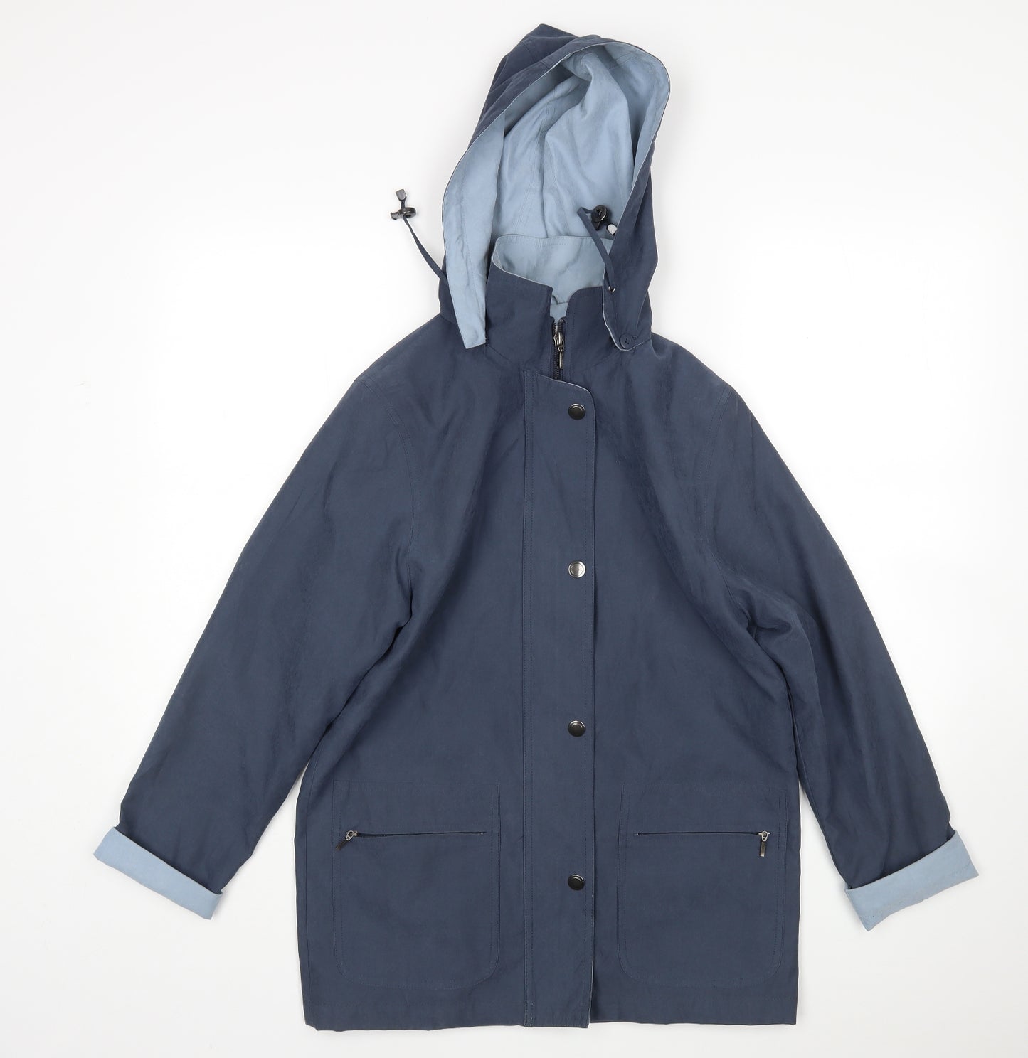 Debenhams Womens Blue   Parka Coat Size 8