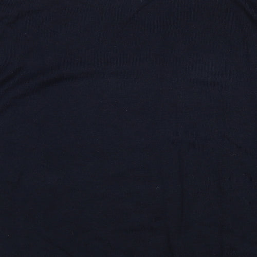 Finest Made  Mens Blue V-Neck  Acrylic Pullover Jumper Size 2XL