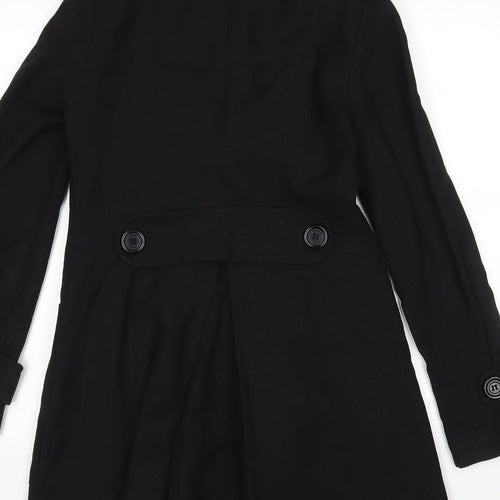 Topshop Womens Black   Overcoat Coat Size 6