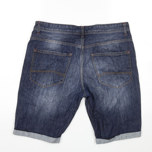 Denim Co Mens Blue  Cotton Bermuda Shorts Size 34 L11 in Regular