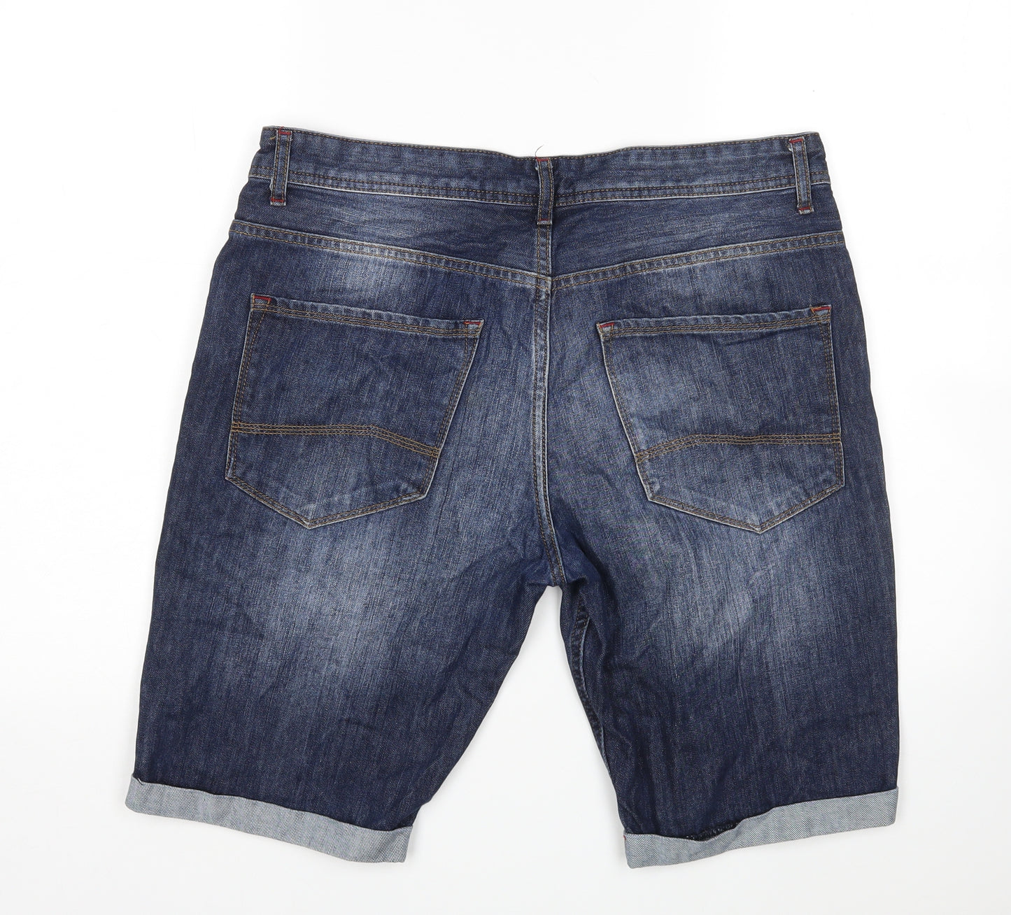 Denim Co Mens Blue  Cotton Bermuda Shorts Size 34 L11 in Regular