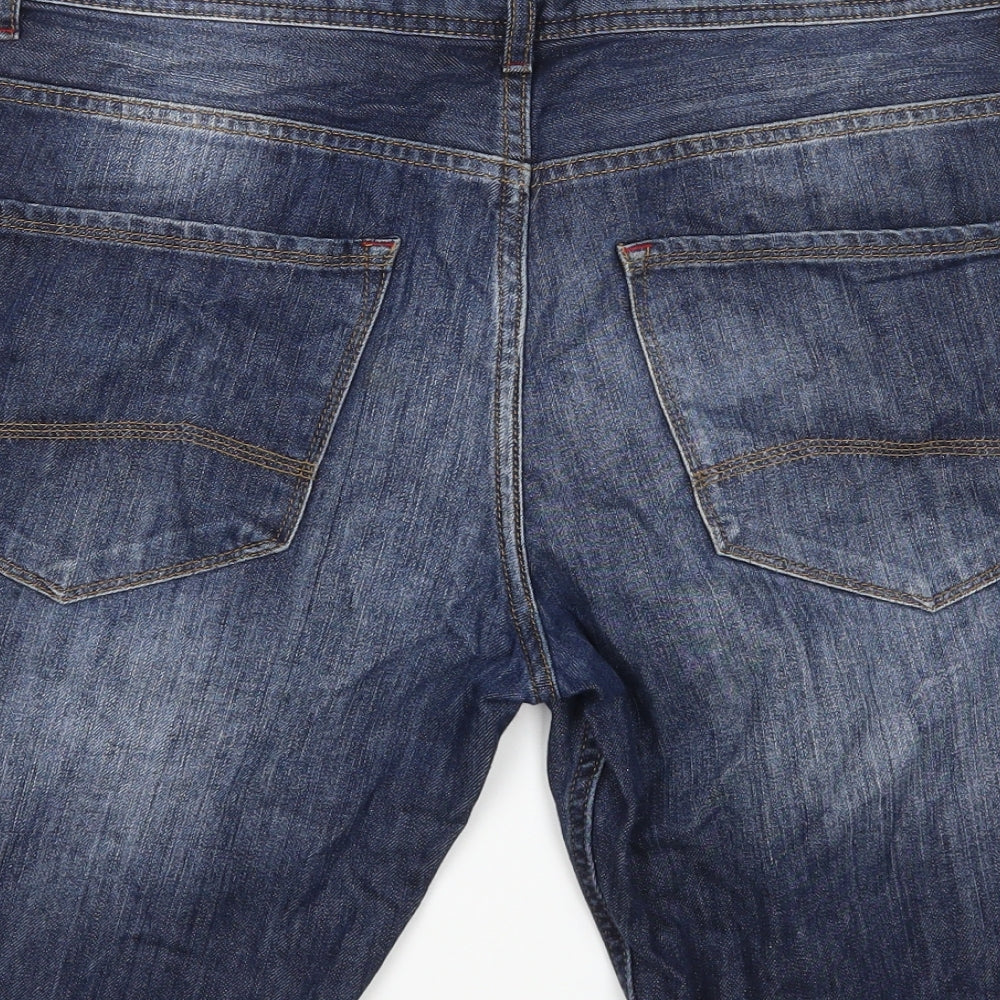 Denim Co Mens Blue  Cotton Bermuda Shorts Size 34 L11 in Regular