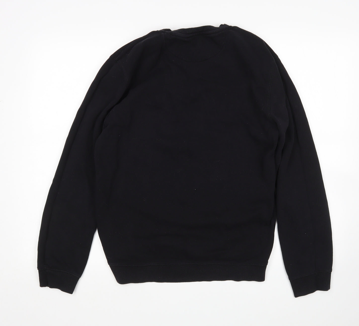 Matalan Mens Black  Cotton Pullover Sweatshirt Size S