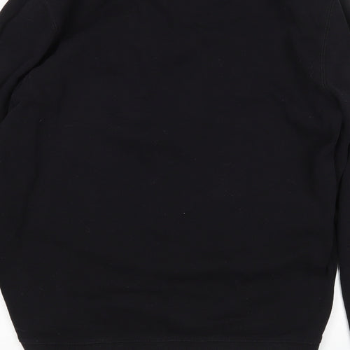 Matalan Mens Black  Cotton Pullover Sweatshirt Size S