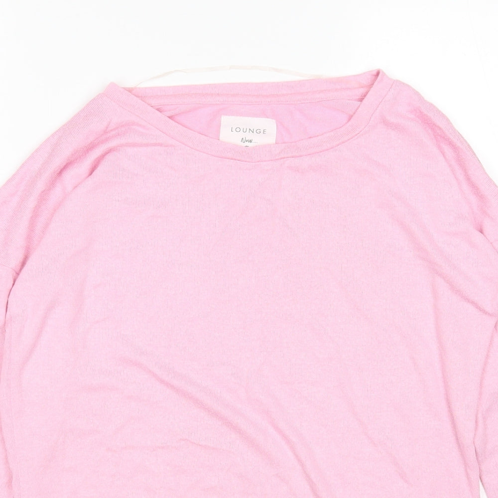 Boux Avenue Womens Pink  Acrylic Top Pyjama Top Size 10