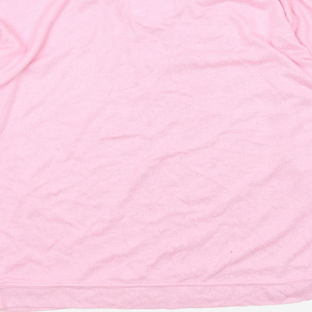 Boux Avenue Womens Pink  Acrylic Top Pyjama Top Size 10