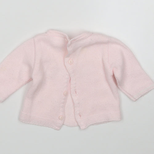 Jandelion Girls Pink  Acrylic Cardigan Jumper Size 0-3 Months   - NewBorn