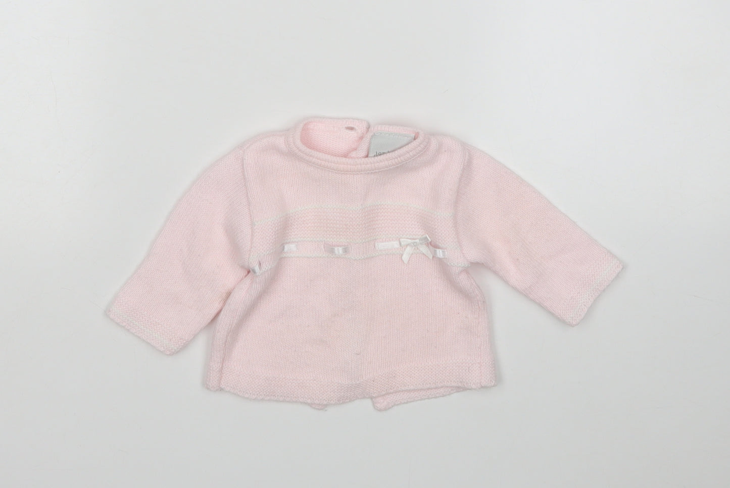 Jandelion Girls Pink  Acrylic Cardigan Jumper Size 0-3 Months   - NewBorn