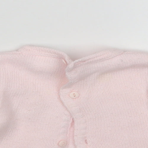 Jandelion Girls Pink  Acrylic Cardigan Jumper Size 0-3 Months   - NewBorn