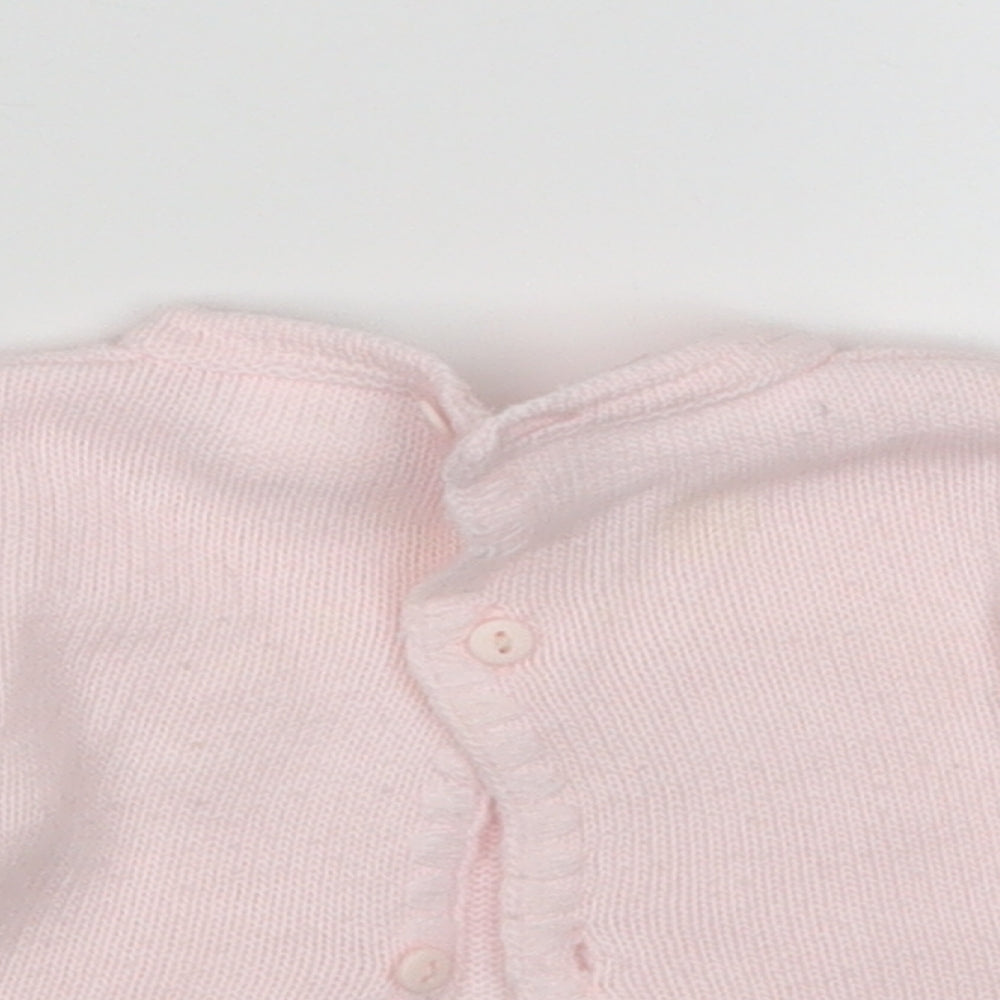 Jandelion Girls Pink  Acrylic Cardigan Jumper Size 0-3 Months   - NewBorn