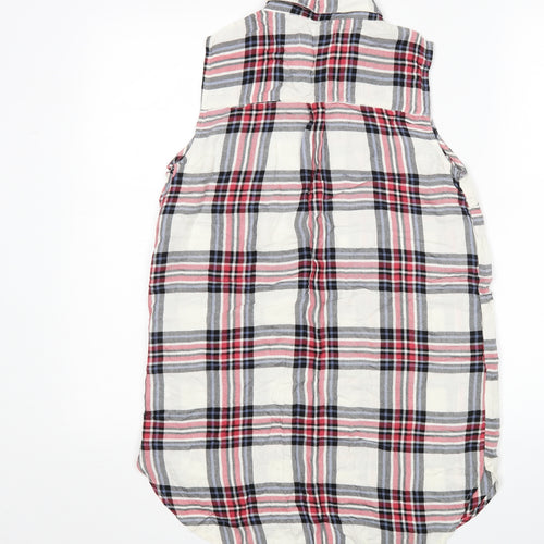 Atmosphere Womens Multicoloured Plaid Viscose Basic Button-Up Size 8 Collared