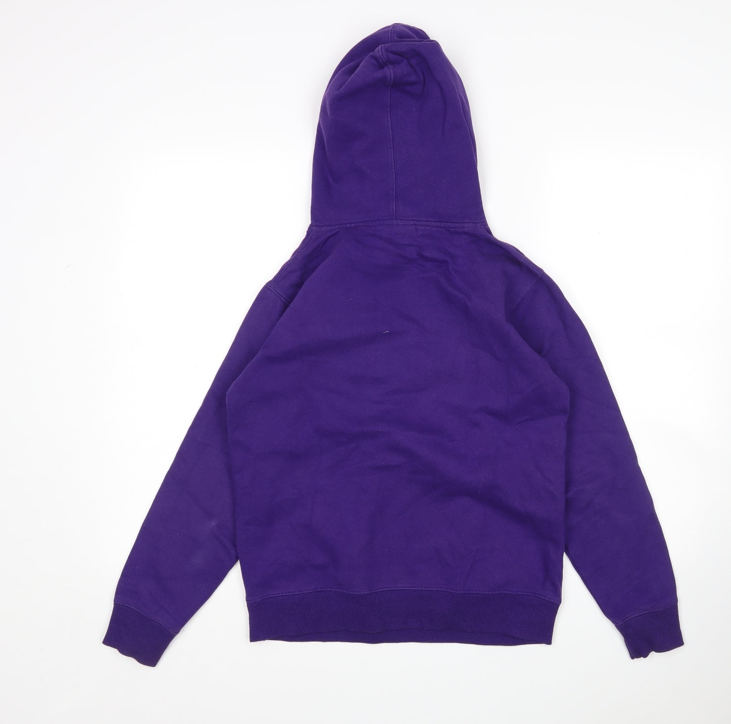 FDM Girls Purple  Cotton Pullover Hoodie Size 12 Years
