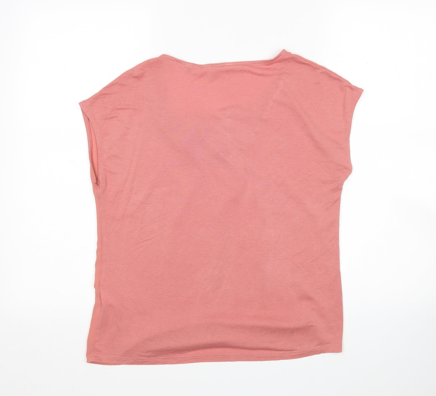 NafNAf Womens Pink  Viscose Basic Blouse Size M Scoop Neck