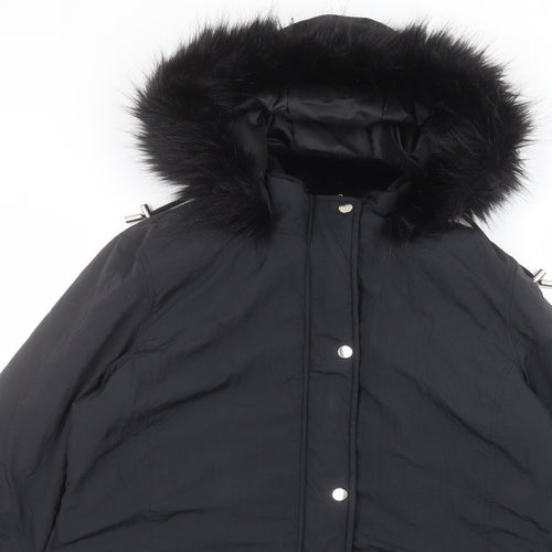 capsule  Womens Black   Parka Coat Size 14