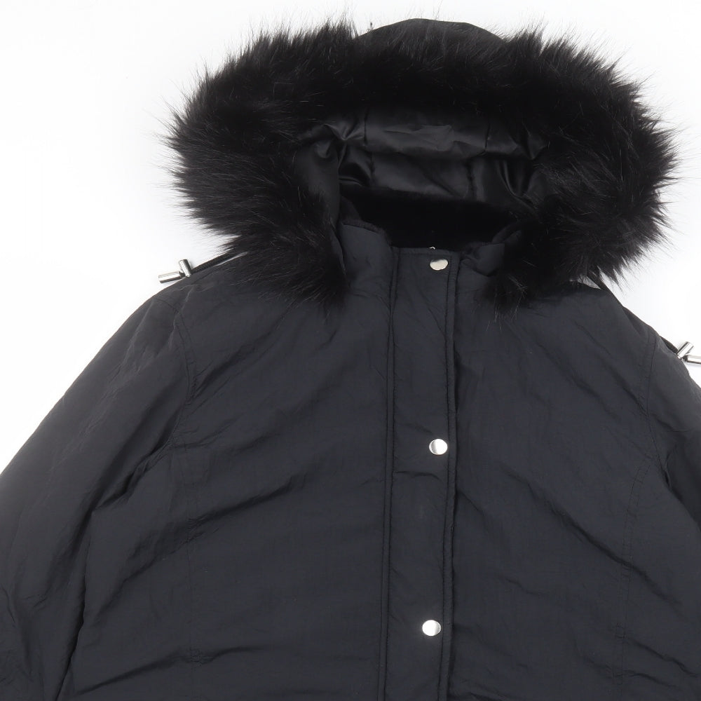 capsule  Womens Black   Parka Coat Size 14
