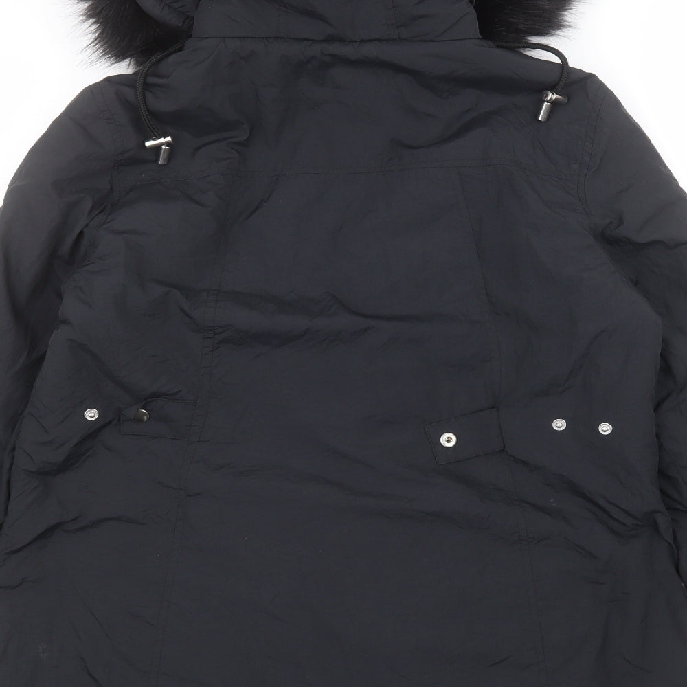 capsule  Womens Black   Parka Coat Size 14