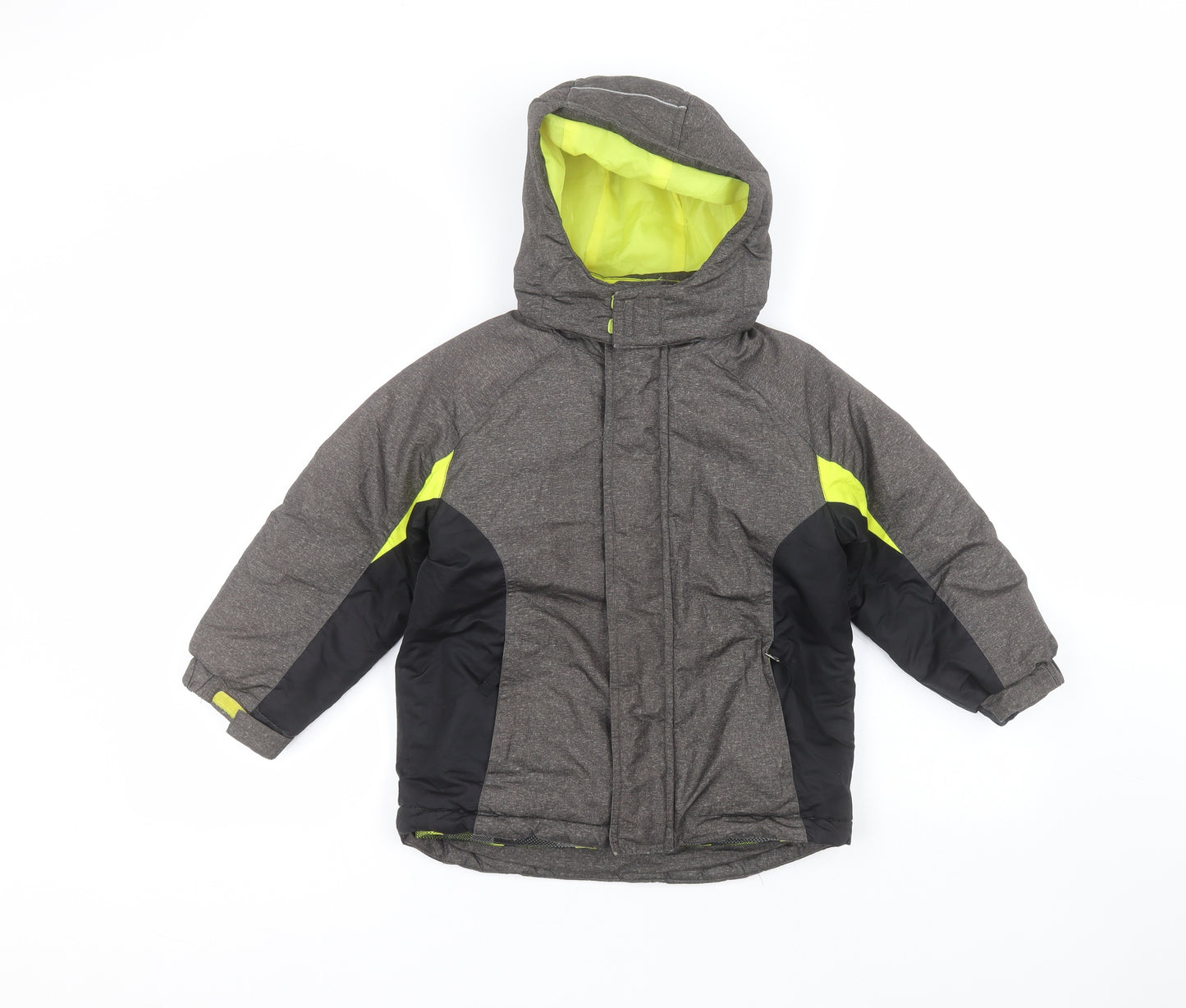 Athletic Works Boys Brown   Parka Coat Size 4-5 Years