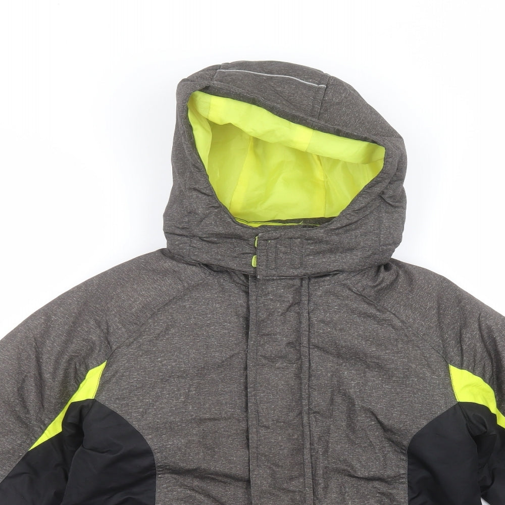 Athletic Works Boys Brown   Parka Coat Size 4-5 Years
