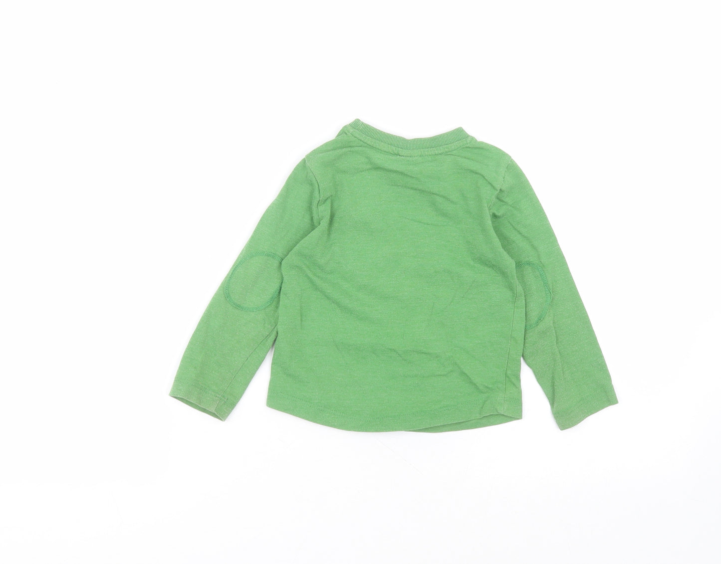Mini Club Baby Green  Cotton Pullover Jumper Size 18-24 Months