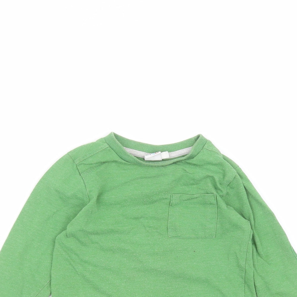 Mini Club Baby Green  Cotton Pullover Jumper Size 18-24 Months