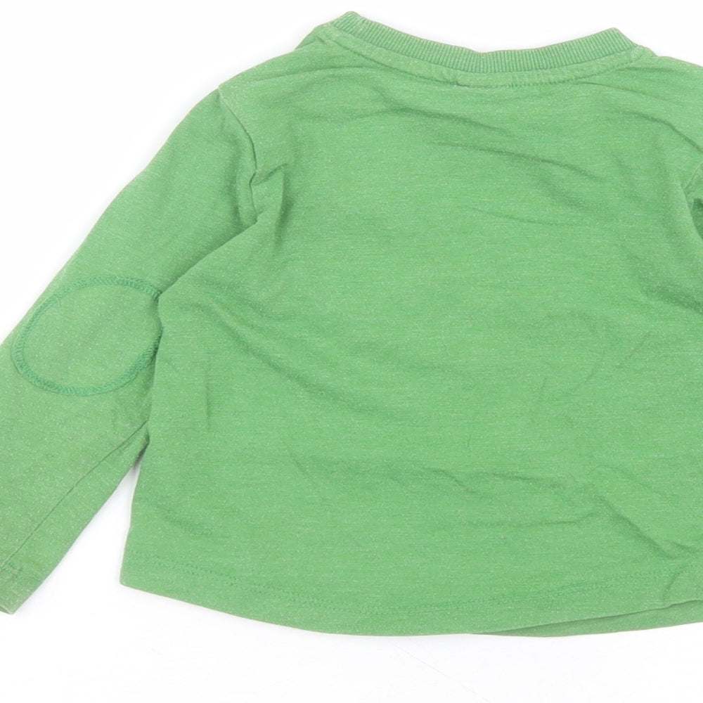 Mini Club Baby Green  Cotton Pullover Jumper Size 18-24 Months