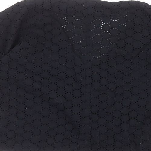 ASOS Womens Black V-Neck  Cotton Cardigan Jumper Size 8